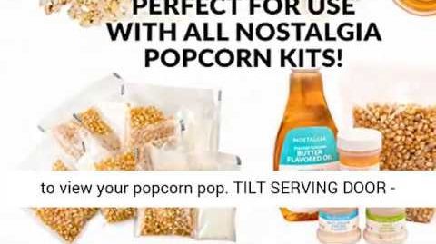 Nostalgia (CCP1000BLK) Vintage Professional Popcorn Maker - Nostalgia CCP1000BLK Vintage 10-Ounce Professional Popcorn and Concession Cart, 59 Inches Tall,