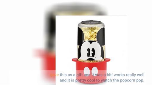 Disney (DCM-60CN) Mickey Mouse Popcorn Popper - Disney DCM-60CN Mickey Mouse Popcorn Popper, Red
