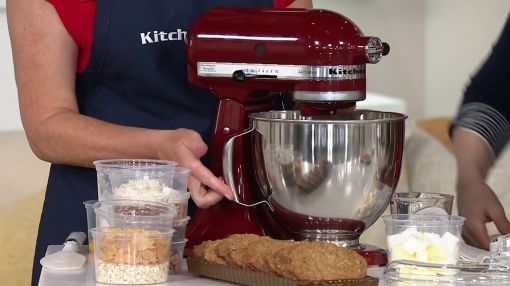 KitchenAid (KSM150PSAP) Artisan Series 5 Quart Tilt-Head Stand Mixer - KitchenAid 5-qt 325W Tilt Head Stand Mixer with Flex Edge on QVC