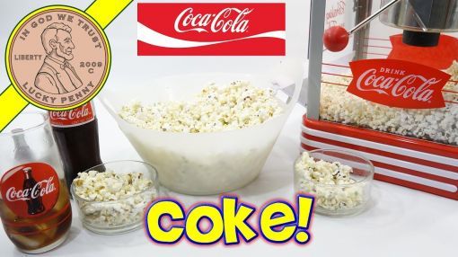 Nostalgia (RKP730CK) Coca-Cola Popcorn Maker - Coca Cola Retro Kettle Popcorn Popper Machine - Make Parmesan Popcorn & Ice Cold Coke!