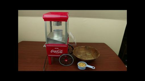 Nostalgia (OFP501COKE) Coca-Cola Hot Air Popcorn Maker - Coca-Cola Hot Air Popcorn Maker