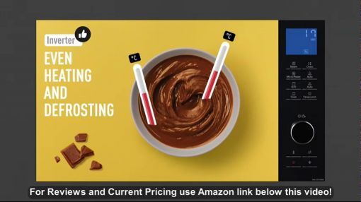 Panasonic (NN-SN65KB) Compact Microwave Oven - Panasonic Compact Microwave Oven with 1200 Watts of Cooking Power, Sensor Cooking, Popcorn Butt