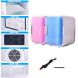4L Mini Car Fridge Freezer Cooler Warm Use Portable Icebox Travel Refrigerator for Camping Driving Blue - 2