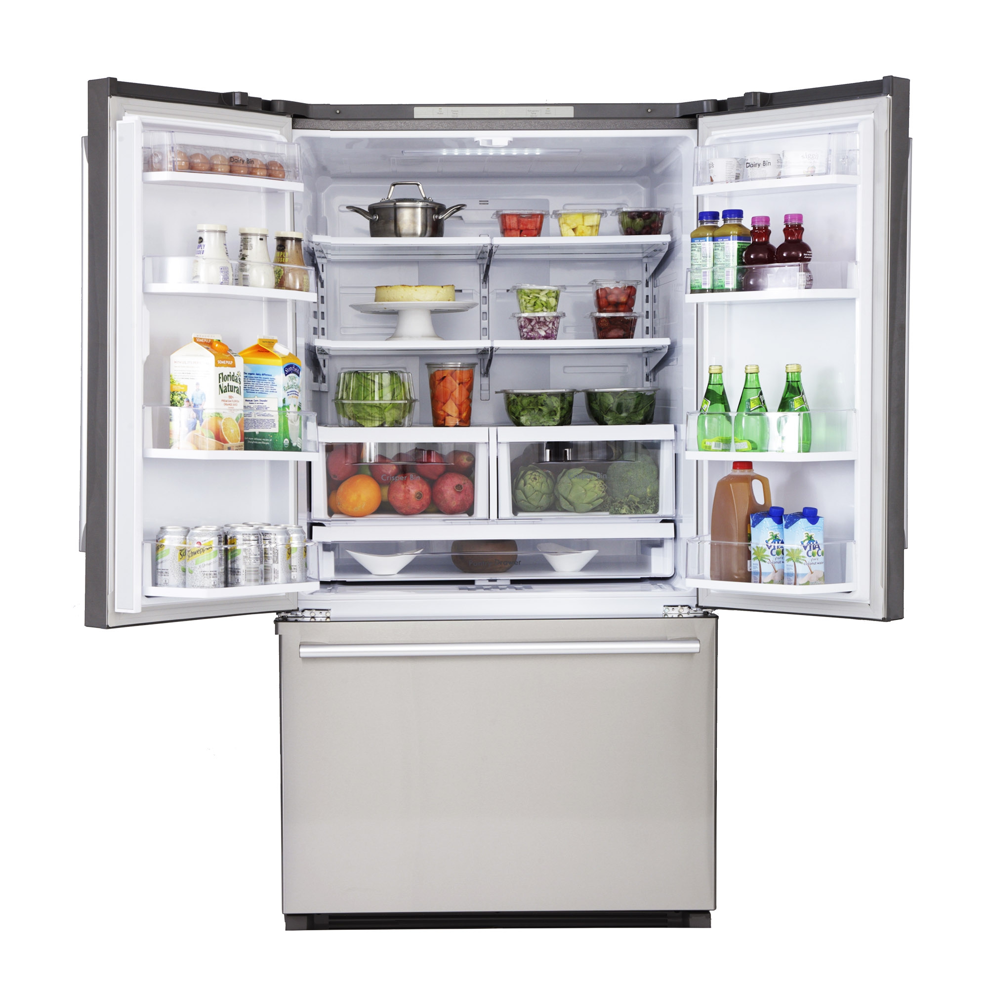 Kucht (K748FDS) 26.1 Cu. Ft. French Door Refrigerator with Interior Ice ...