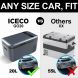 ICECO Portable Mini Fridge With Freezer, 21QT/20L Bluetooth Fridge For Home Car, DC&AC 12V, 0-50â„‰, White & Gray - 2