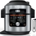 Ninja OL701 Foodi 14-in-1 SMART XL 8 Qt. Pressure Cooker Steam Fryer with SmartLid & Thermometer + Auto-Steam Release