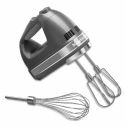 KitchenAid KHM7210QG 7-Speed Digital Hand Mixer with Turbo Beater II Accessories and Pro Whisk - Liquid Graphite