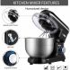 650W 6 Speed 6 Quart Tilt-Head Kitchen Electric Food Mixer with Beater, Dough Hook and Wire Whip in Black - 2