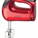 Brentwood HM-46 Electric Hand Mixer, Lightweight 5-Speed, Red