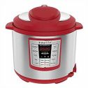 Instant Pot Lux 6-Quart Red 6-in-1 Multi-Use Electric Pressure Cooker, Slow Cooker, Rice Cooker, Steamer, Saute, and Warmer, 12 One-Touch Programs
