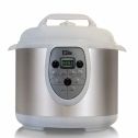 Elite Platinum EPC-608W Maxi-Matic 6 Quart Electric Programmable Digisital Pressure Cooker, White (Stainless Steel)