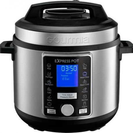 Gourmia - 6-Quart Pressure Cooker with Auto Release - Stainless Steel ...