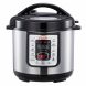 Silver-6 Qt. 9-in-1 Multi-Function Pressure Cooker,Slow cooker; Food steamer; Electric pressure cooker; Stove top pressure cooker; Multi-Cooker; Rice Cooker - 0
