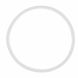 Home Kitchenware Rubber Round Pressure Cooker Sealing Ring White 24cm Inner Dia - 0
