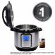 Instant Pot Smart WiFi 6 Quart Electric Pressure Cooker, Silver - 1