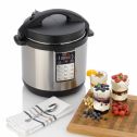 Fagor LUX Multi-Cooker 4-Quart Electric Pressure, Slow and Rice Cooker  Silver