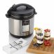 Fagor LUX Multi-Cooker 4-Quart Electric Pressure, Slow and Rice Cooker  Silver - 0
