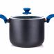 Soltam Professional Cookware 10.5 Quart Casserole | Heavy Duty Nonstick Finish, Tempered Glass Lid, Ergonomic Stay Cool Blue Silicone Handles, Induction Compatible - 0