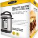 Bella 6 Quart 10-in-1 Pre-Programed Pressure Cooker, Rice Maker, Steamer with LED Screen and Soft Touch Controls, Silver (New Open Box) - 0