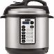 Bella 6 Quart 10-in-1 Pre-Programed Pressure Cooker, Rice Maker, Steamer with LED Screen and Soft Touch Controls, Silver (New Open Box) - 1