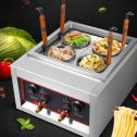 Commercial 5000W Table Top 4 Baskets Electric Noodles Cooker / Pasta Cooking Machine 220V