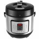 cosori c2126-pc cook & carry digital slow cooker with heat-saver stoneware, 6quart, silver - 0