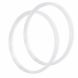 2 Pack Silicone Pot Ring Rubber Pressure Cooker Gasket Seal Ring (White) - 2