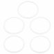 Unique Bargains Kitchenware Rubber Gasket Sealing Ring 22cm Inner Dia 5pcs - 0