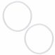 Household Kitchen Rubber Pressure Cooker Sealing Ring Clear 24cm Inner Dia 2pcs - 0