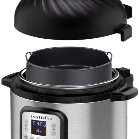 Instant Pot Air Fryer + EPC Combo 8QT Electronic Pressure Cooker, 8-QT,  Black/St