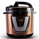 10-in-1 coppertech pressurepro 6 qt pressure cooker - multi-use programmable pressure cooker, slow cooker, rice cooker, steamer, yogurt maker, saut and warmer - copper - 0
