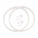 2pcs Silicone Gasket Sealing Ring with Accessory for Universal  Cookers, Inner Dia - 6.3 Inch, Fits 2.5 QT