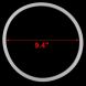 Home Rubber Pressure Cooker Replacement Gasket Sealing Ring Clear 24cm Inner Dia - 1