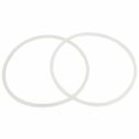 Unique Bargains 2pcs White Rubber 28mm Internal Dia Pressure Cooker Sealing Ring