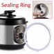 Three Concave Surface High Pressure Cooker Silicone Thickened Sealing Ring 5L/6L/ Liters - 3