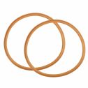 Unique Bargains Pressure Cooker Gasket Sealing Ring Replacement Brown 22cm Inside Dia 2pcs for Home Essential