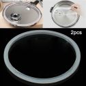 2PCS Electric Pressure Cooker Silicone Sealing Replacement Ring For 5-6L 22x24CM