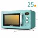 Costway 0.9Cu.ft. Retro Countertop Compact Microwave Oven 900W 8 Cooking Settings - 1