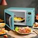 Costway 0.9Cu.ft. Retro Countertop Compact Microwave Oven 900W 8 Cooking Settings - 3