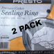 2 Pk, Presto Pressure Cooker Sealing Ring Gasket For Model 0136705, 09990 - 0