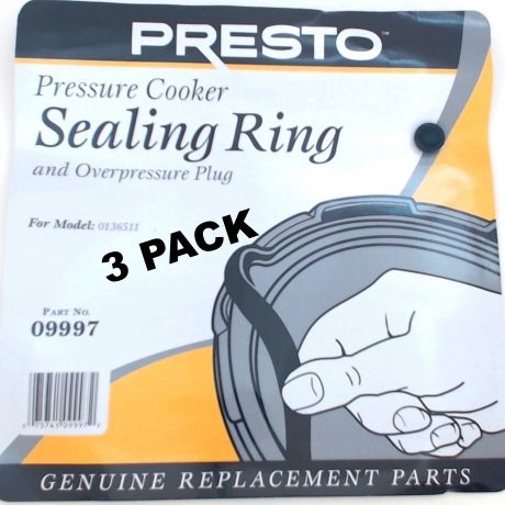 3 Pk, Presto Pressure Cooker Sealing Ring Gasket, 09997 Reviews ...