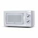 Commercial Chef (CHM660W) 0.6 Cubic Feet Microwave Oven, 600 Watt Counter Top Rotary, White - 1