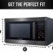 Farberware Black FMO16AHTBSD 1.6 Cu. Ft. 1100-Watt Microwave Oven with Smart Sensor Cooking, ECO Mode and LED Lighting, Black Stainless Steel - 2