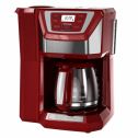 BLACK+DECKER Mill & Brew 12-Cup Programmable Coffeemaker with Built-In Grinder, Red, CM5000RD