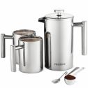 FineDine 5 Piece Stainless Steel French Press