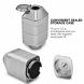 Portable Electric Herbs Spices Grinder Detachable Case Kit USB Rechargeable Stainless Steel Blades Kitchen Shredder Silver - 3