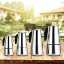Estink Stainless Steel 2-Cup/4-Cup/6-Cup/9-Cup  Espresso Coffee Maker Mocha Pot  Easy Clean for Home Office