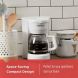 Black & Decker DCM600W 5-Cup Drip Coffeemaker with Glass Carafe, White - 2
