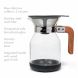 Primula Park Set with Permanent Reusable Removable Ultra Fine Micro Mesh Stainless Steel Filter, Coffee Dripper Pour Over Maker Brewer Pot, Borosilicate Glass, Easy to Use and Clean, 36 oz - 1
