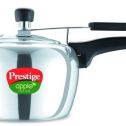 Prestige Apple Aluminum Polished Finish Pressure Cooker, 3-Liter